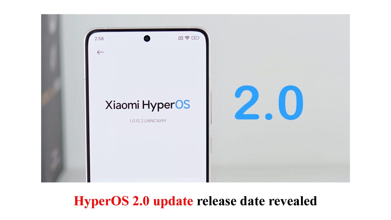 HyperOS 2.0 update release date revealed